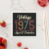 Vintag 1975 50. Geburtstag Serviette (Beispiel)