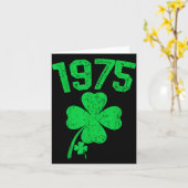 Vintag 1975 50. Geburtstag St. Patricks Day Shamro Karte (Gelbe Blume)