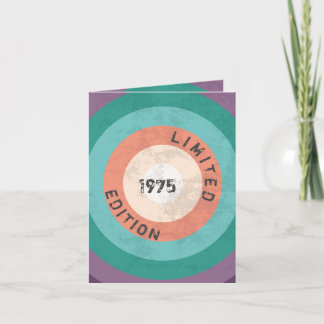 Vintag 1975 Limited Edition 50. Geburtstag Einladung
