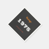 Vintag 1975 Limited Edition 50. Geburtstag Napkins Serviette (Ecke)
