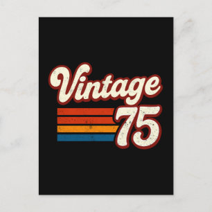 Vintag 1975 Made in 1975 50 th Birthday 50 Years Feiertagspostkarte