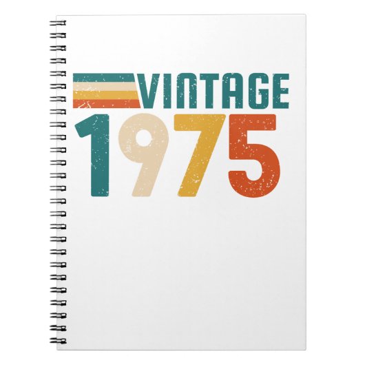 VINTAG 1975 NOTIZBLOCK (Vorderseite)