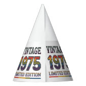 Vintag 1975 Paper Party Hat Partyhütchen (Rückseite)