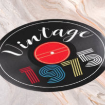 Vintag 1975 Retro Stripe Record 50. Geburtstag