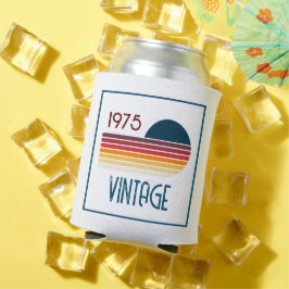 Vintag 1975 Retro Stripe Sun 50. Geburtstag Dosenkühler