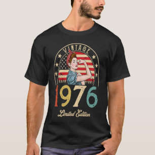Vintag 1976 1976 46. Geburtstag 46 Jahre alt T-Shirt