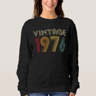 Vintag 1976 49. Geburtstag Retro Männer Frauen 49 Sweatshirt