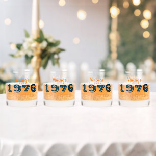 Vintag 1976 Limited Edition 50. Geburtstag Whiskyglas