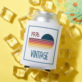Vintag 1976 Retro Stripe Sun 50. Geburtstag Dosenkühler
