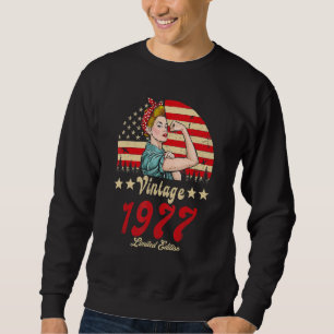Vintag 1977 1977 45. B. Tag 45 Jahre alt Sweatshirt