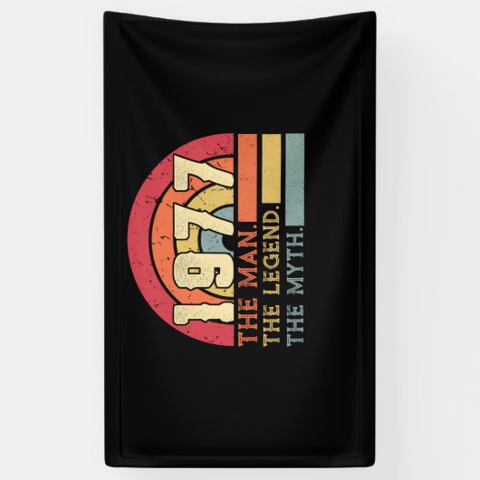 Vintag 1977 Geburtstag Banner (Vertikal)