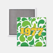 Vintag 1977 magnet (Vorderseite/Rückseite)
