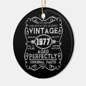 Vintag 1977 Man Myth Legend 44. Geburtstag Keramik Ornament (Links)