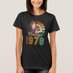 Vintag 1978 1978 44. Geburtstag 44 Jahre alt T-Shirt