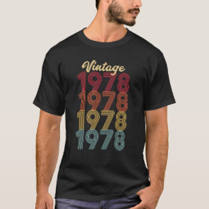 Vintag 1978, 1978, 44. Geburtstag, 44 Jahre T-Shirt