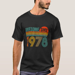 Vintag 1978 44 Jahre alt Männer und Frauen 44. Geb T-Shirt