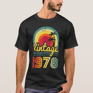 Vintag 1978 44 Jahre alt Männer und Frauen 44. Geb T-Shirt