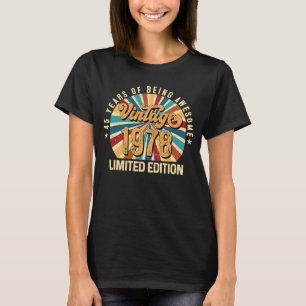 Vintag 1978 45. Geburtstag 45. Lebensjahr T-Shirt