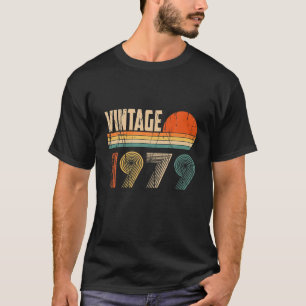 Vintag 1979 Funny 43 Years Old Kids Men Women 43T T-Shirt