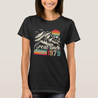 Vintag 1979 Mann Frau für 44. Geburtstag T-Shirt
