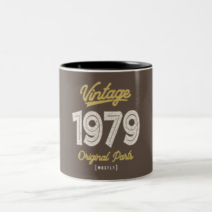 Vintag 1979 Originalteile - 43. Geburtstagsreturo Zweifarbige Tasse