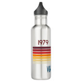 Vintag 1979 Retro Stripe Sun Edelstahlflasche (Links)
