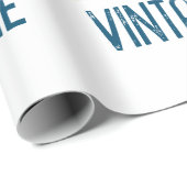 Vintag 1979 Retro Stripe Sun Geschenkpapier (Rolleneckpunkt)