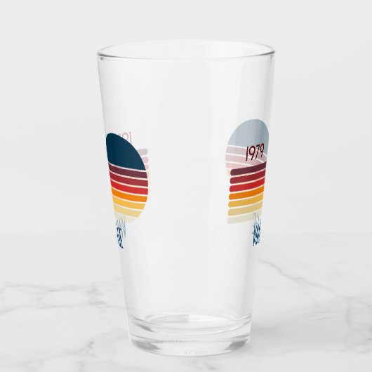 Vintag 1979 Retro Stripe Sun Glas (Links)