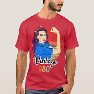 Vintag 1980 41. Geburtstag 41. Geburtstag Geboren T-Shirt