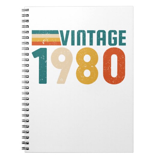 VINTAG 1980 NOTIZBLOCK (Vorderseite)