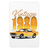 Vintag 1980 Retro-Auto Magnet (Vertikal)