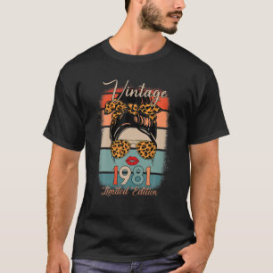 Vintag 1981 40. Geburtstag 40 Jahre alt Limited Ed T-Shirt
