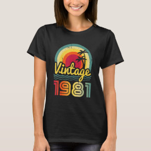Vintag 1981 41 Jahre alte Männer und Frauen 41. Bi T-Shirt