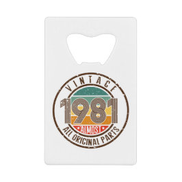 Vintag 1981 geldbeutel flaschenöffner