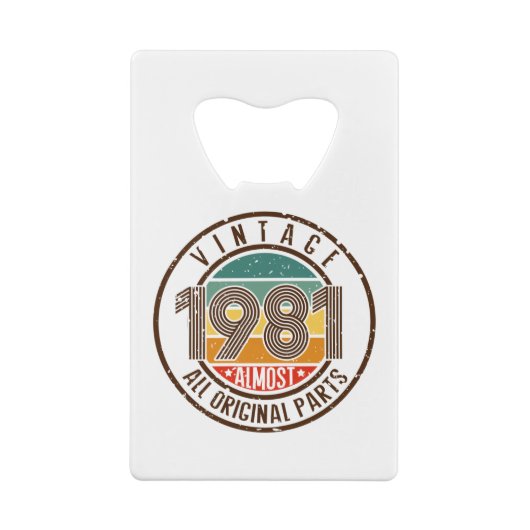 Vintag 1981 geldbeutel flaschenöffner (Rückseite)