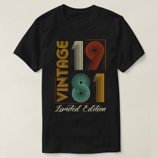 Vintag 1981 Limited Edition T-Shirt (Design vorne)