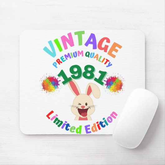 Vintag 1981 mousepad (Mit Mouse)