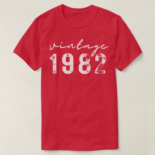 Vintag 1982 16 T-Shirt (Design vorne)