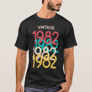 Vintag 1982 40. Geburtstag 40 Jahre alt 7 T-Shirt