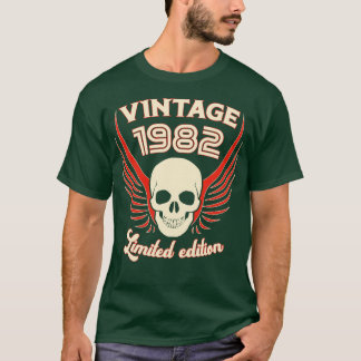 Vintag 1982 Limited Edition Skull and Wings T-Shirt