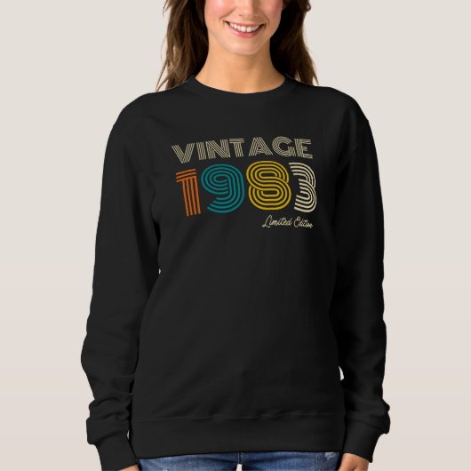 Vintag 1983 41. Geburtstag Sweatshirt (Vorderseite)