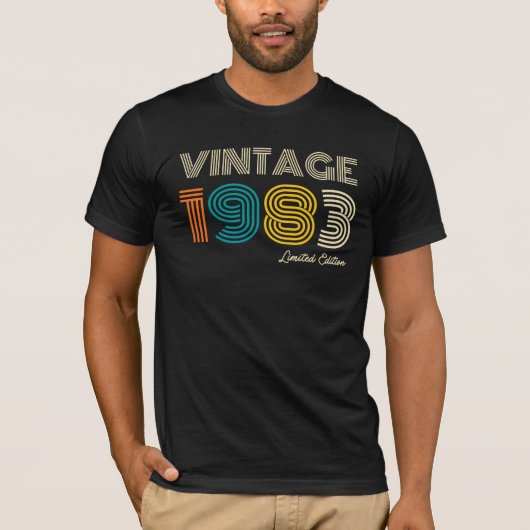 Vintag 1983 41. Geburtstag T-Shirt (Vorderseite)