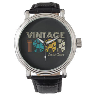 Vintag 1983 Limited Edition 40. Geburtstag Armbanduhr