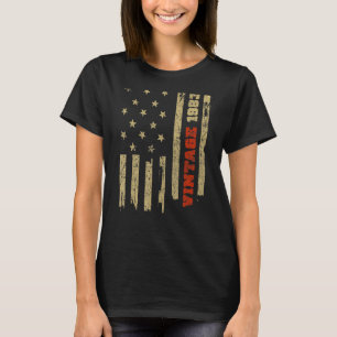 Vintag 1983 Old Glory American Flag 40. 40 Geburts T-Shirt