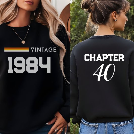 Vintag 1984 40. Geburtstag 30. Geburtstag Party Sweatshirt