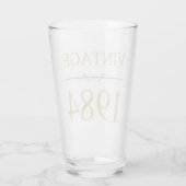 Vintag 1984 40. Geburtstag Glas (Rückseite)