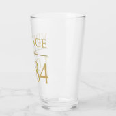 Vintag 1984 40. Geburtstag Glas (Links)
