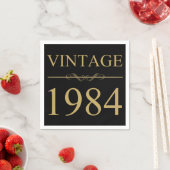 Vintag 1984 40. Geburtstag Serviette (Beispiel)