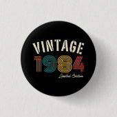 Vintag 1984 41. Geburtstag Button (Vorderseite)