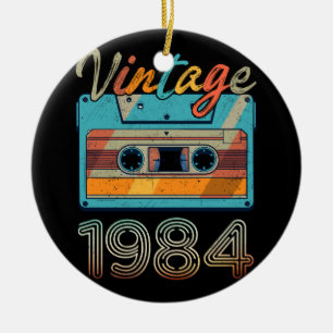Vintag 1984 Kassettenband Retro 39. Geburtstag 39 Keramik Ornament